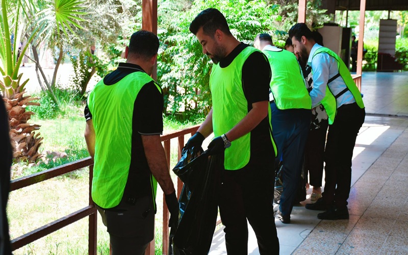 حملة تطوعية للمساهمة في تعزيز البيئة الجامعية