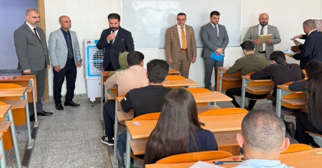 كلية علوم الحاسوب وتكنولوجيا المعلومات تستقبل اللجنة المركزية للامتحانات في رئاسة جامعة كركوك