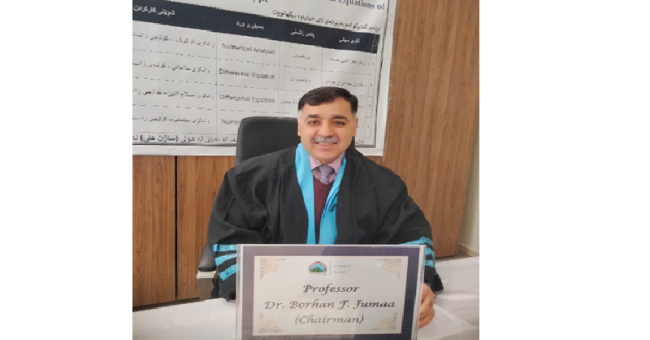 Faculty Member from the College of Computer Science and Information Technology Chairs a Master’s Thesis Defense Committee at the University of Sulaymaniyah