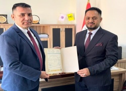 تدريسي في كلية علوم الحاسوب يشارك مناقشة اطروحة دكتوراه في جامعة تكريت