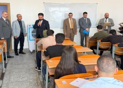 كلية علوم الحاسوب وتكنولوجيا المعلومات تستقبل اللجنة المركزية للامتحانات في رئاسة جامعة كركوك