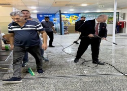 كلية علوم الحاسوب تنظم حملة تطوعية لتنظيف الكلية