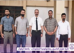 عميد كلية علوم الحاسوب وتكنولوجيا المعلومات يتفقد الاقسام الداخلية