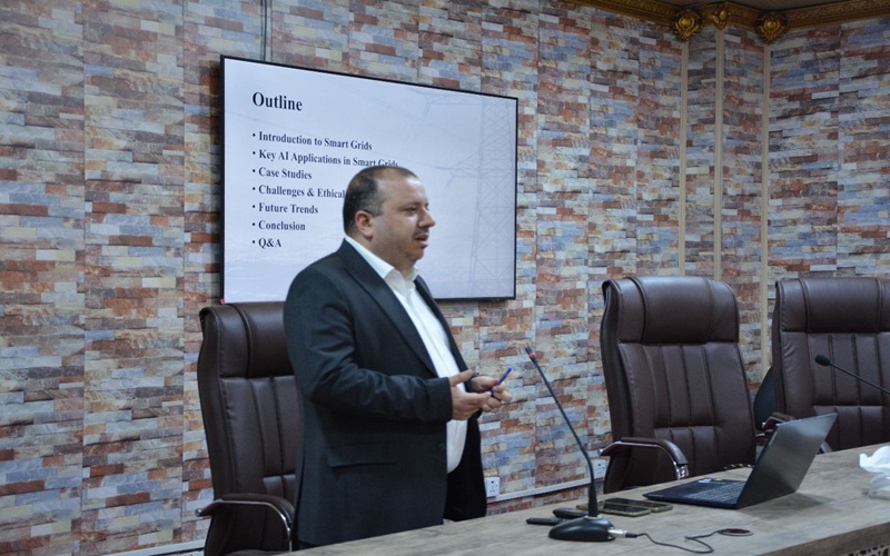 كلية علوم الحاسوب وتكنولوجيا المعلومات تنظّم ندوة حول الذكاء الاصطناعي والشبكات الكهربائية الذكية