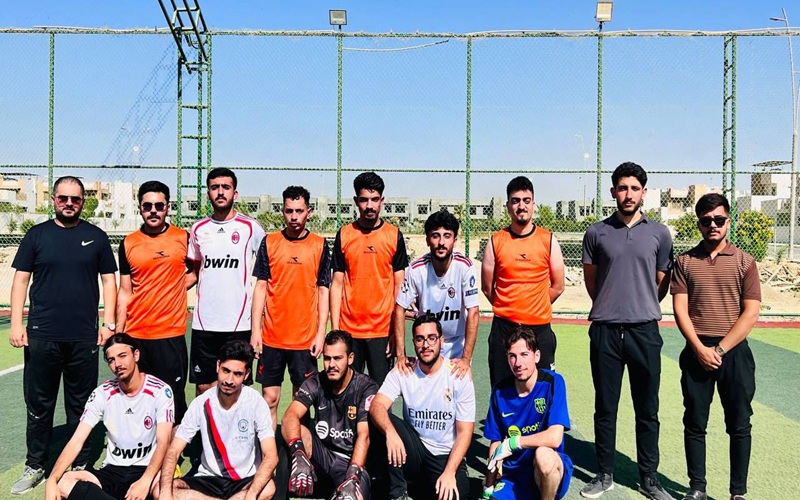 كلية علوم الحاسوب وتكنولوجيا المعلومات تفتتح بطولة المحبة لكرة القدم