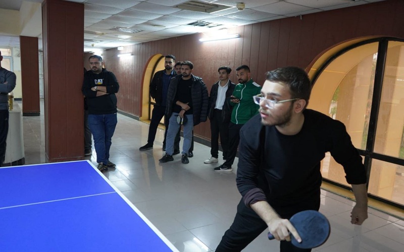 كلية علوم الحاسوب تحصد المركز الرابع في بطولة جامعة كركوك لكرة المنضدة للطلاب