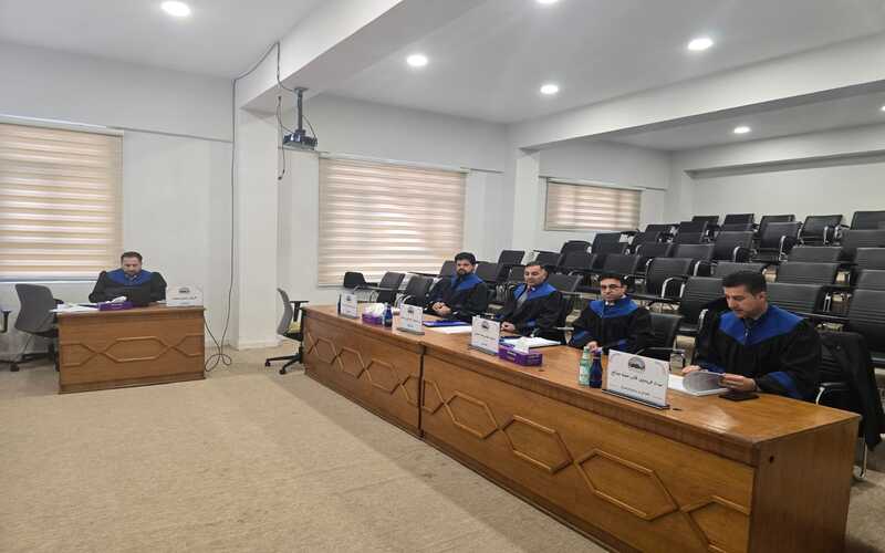 تدريسي من كلية علوم الحاسوب وتكنولوجيا المعلومات يترأس لجنة مناقشة ماجستير في جامعة السليمانية