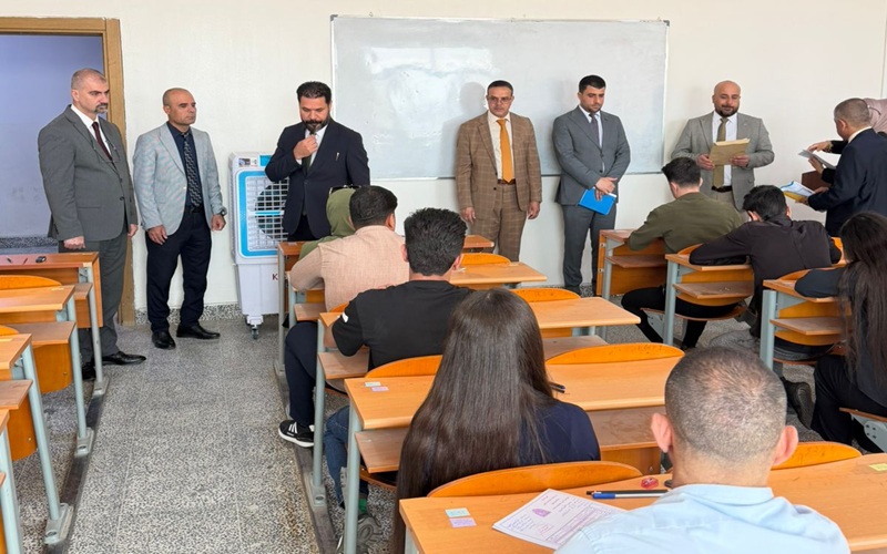 كلية علوم الحاسوب وتكنولوجيا المعلومات تستقبل اللجنة المركزية للامتحانات في رئاسة جامعة كركوك