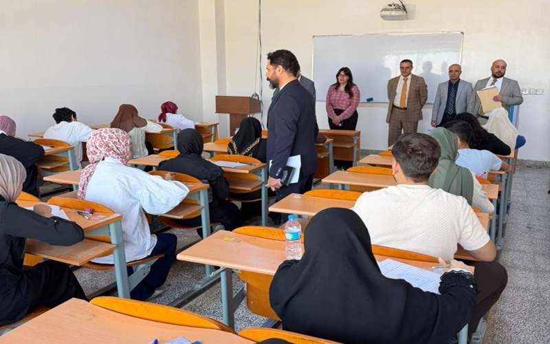 كلية علوم الحاسوب وتكنولوجيا المعلومات تستقبل اللجنة المركزية للامتحانات في رئاسة جامعة كركوك