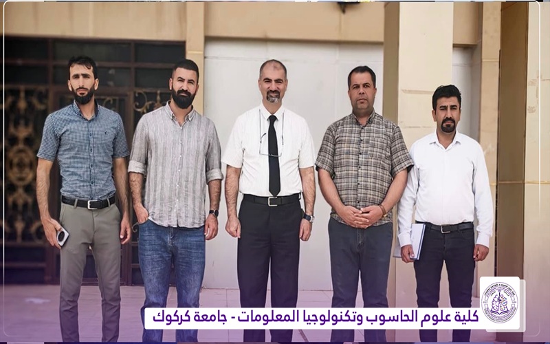 عميد كلية علوم الحاسوب وتكنولوجيا المعلومات يتفقد الاقسام الداخلية