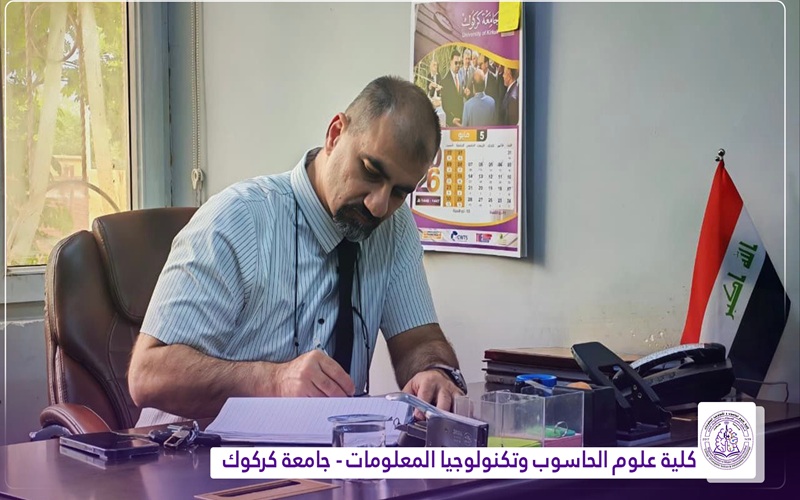 عميد كلية علوم الحاسوب وتكنولوجيا المعلومات يتفقد الاقسام الداخلية