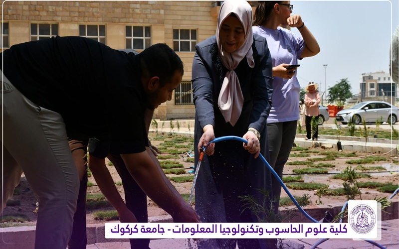 كلية علوم الحاسوب تشارك في حملة تطوعية لزراعة الأشجار