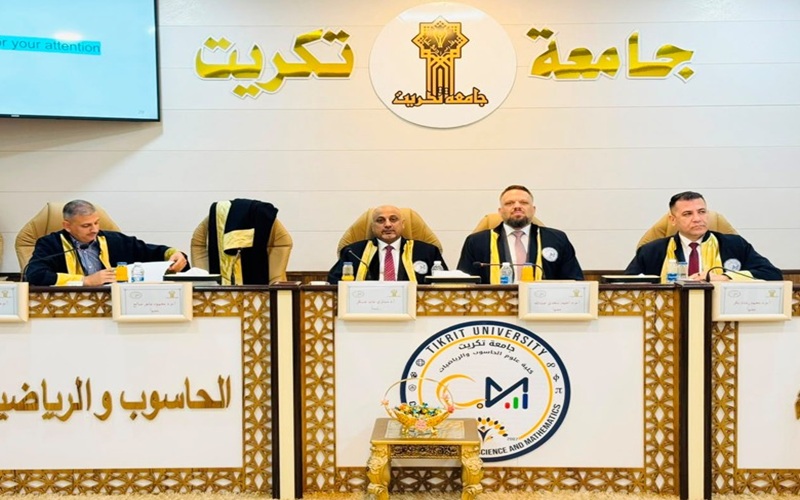 تدريسي في كلية علوم الحاسوب يشارك مناقشة اطروحة دكتوراه في جامعة تكريت