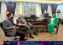 زيارة السيد مساعد رئيس الجامعة للشؤون الأدارية إلى كلية الطب البيطري 