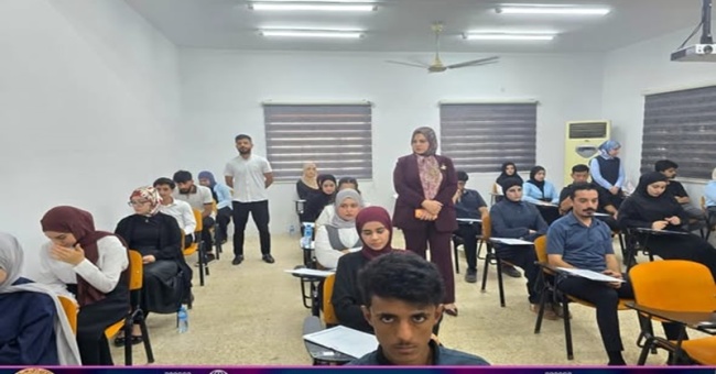 For the second day, first-year students are taking exams