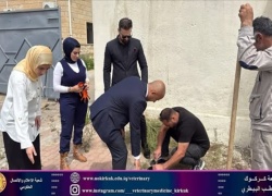 كلية الطب البيطري تطلق حملة لتشجير حدائقها وباحاتها