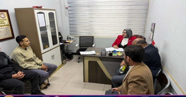 عميد كلية الطب البيطري تتفقد بناية القسم الداخلي