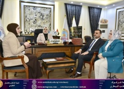 اللجنة المركزية لمتابعة مبادرة اقرأ في مكتبات كليات جامعة كركوك تزور الكلية 