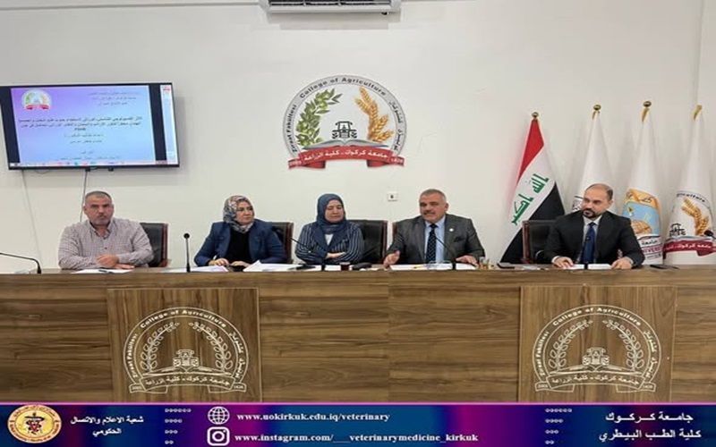 مشاركة تدريسي من كلية الطب البيطري في لجنة الامتحان الشامل في كلية الزراعة 