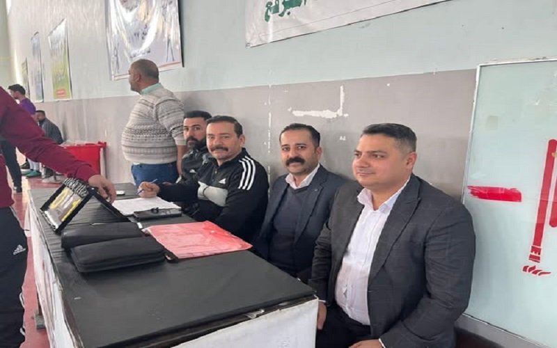 فوز منتخب كلية الطب البيطري في تصفيات بطولة السلام الجامعي . 