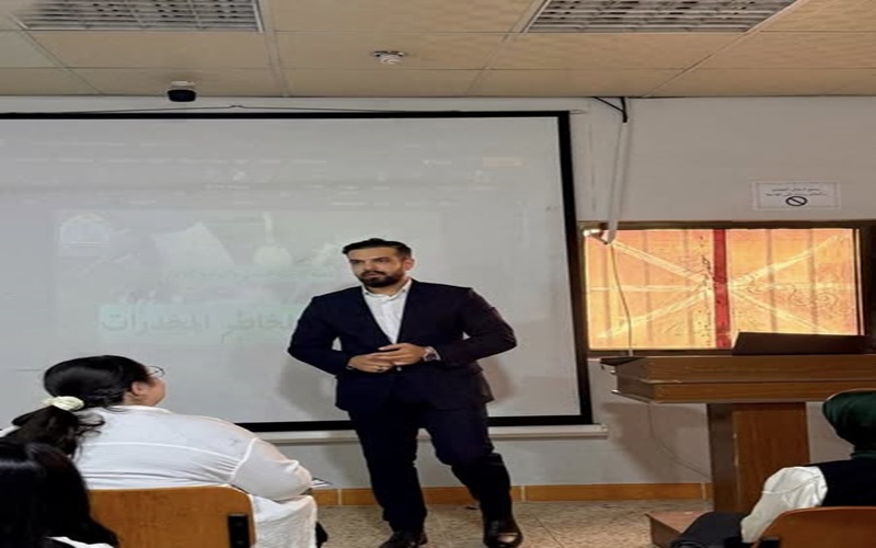 الطب البيطري تنظم محاضرة توعوية عن مخاطر المخدرات .