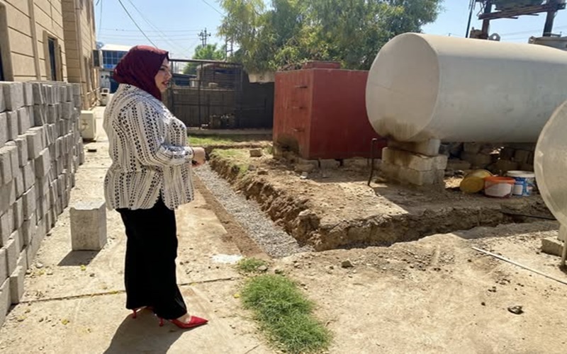 عميد كلية الطب البيطري تتفقد آلية العمل في الكلية .