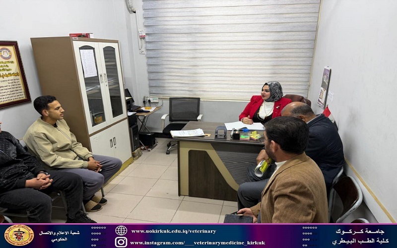عميد كلية الطب البيطري تتفقد بناية القسم الداخلي