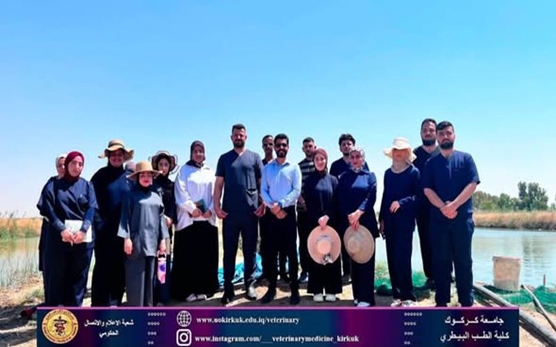 Veterinary medicine organizes a field visit to fish ponds